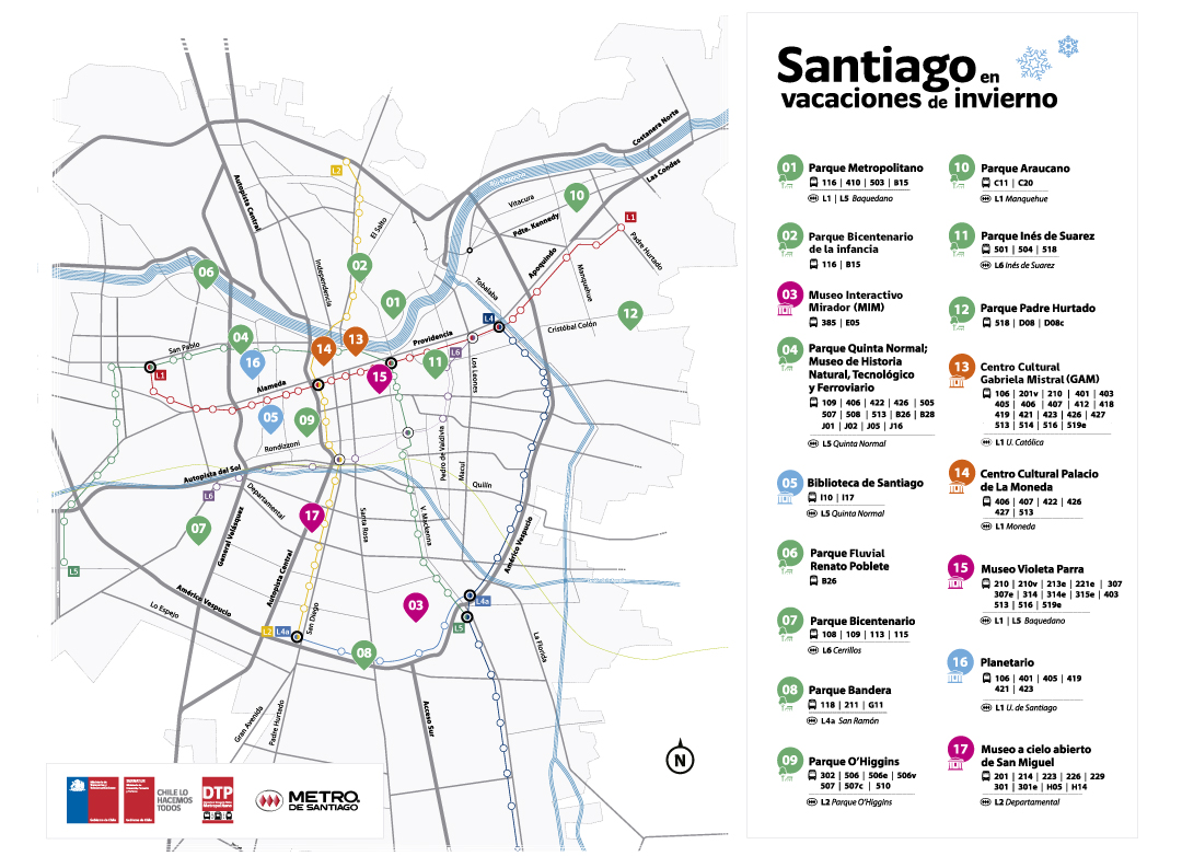 Ministerio de Transportes y Telecomunicaciones junto a Subsecretaría de Turismo presentan Red Metropolitana de Atractivos para vacaciones de Invierno