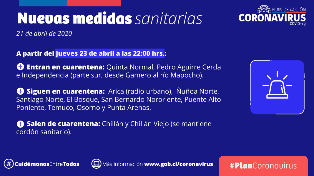 Quinta Normal, Pedro Aguirre Cerda y un sector de Independencia tendrán cuarentena total a partir de este jueves